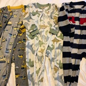 Set of 3 Carter’s Footed Soft Pajamas 24mo
